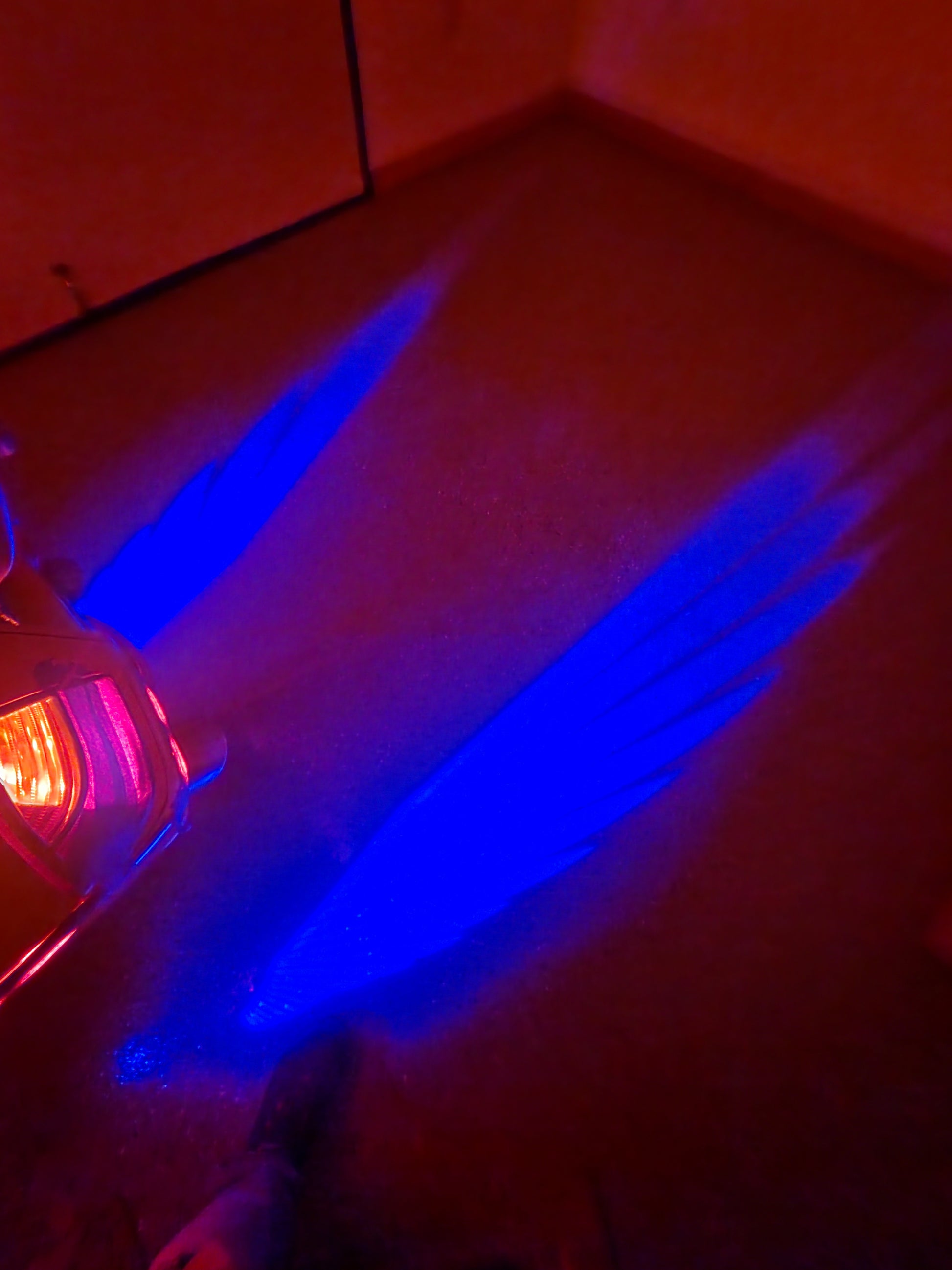 LED Laser Projection Motorcycle Wing Dark Blue