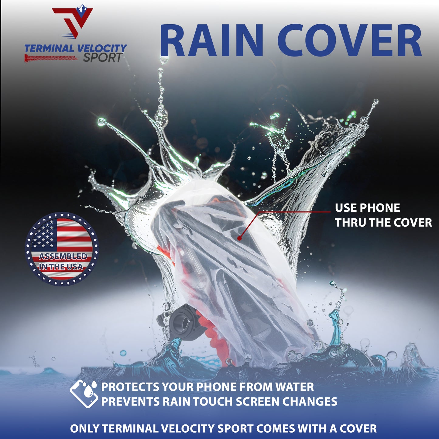 Diamond Cell Pone Speed Mount Rain Cover