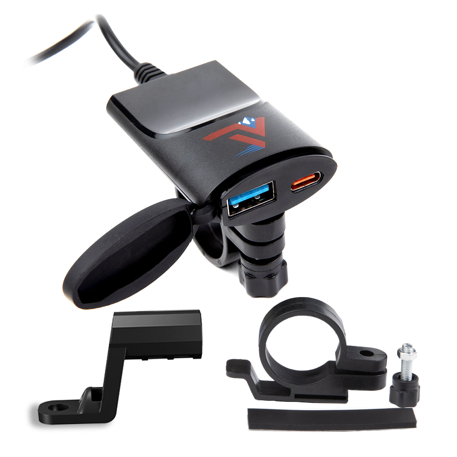 Dual Motorcycle Rapid Charging Port parts